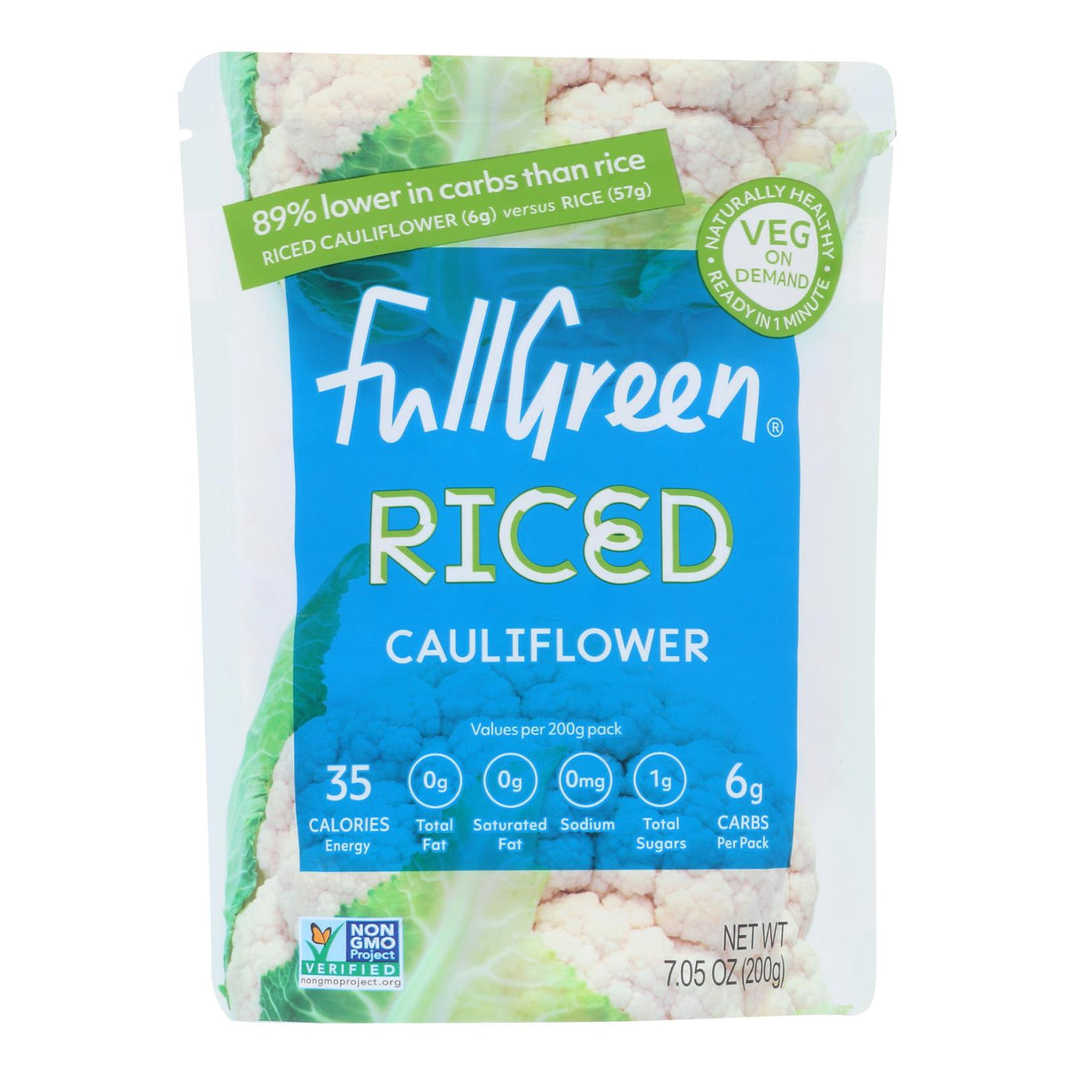 Cauliflower, Riced,6 - 7.05 OUNCE