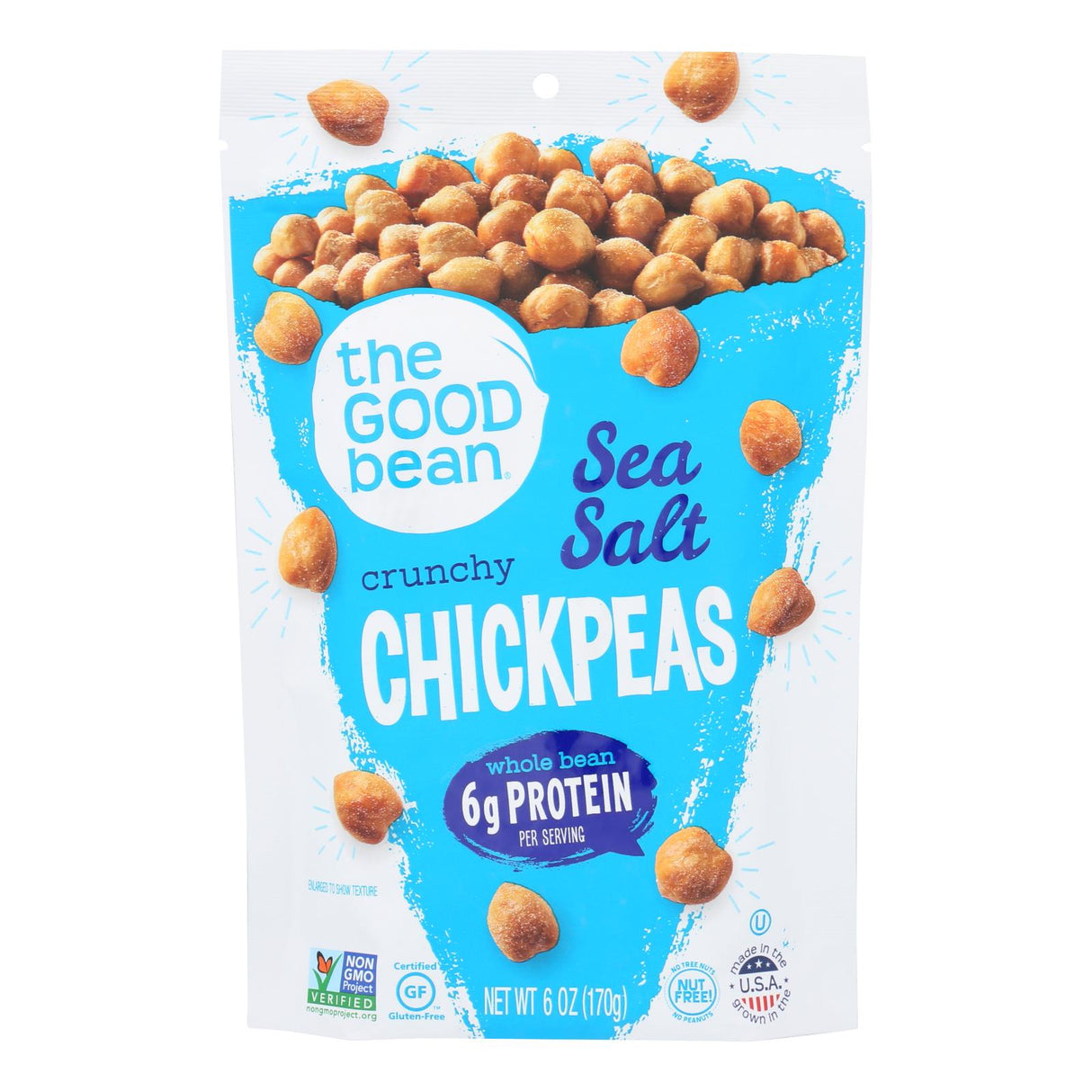 Chickpeas, Crunchy, Sea Salt,6 - 6 OUNCE