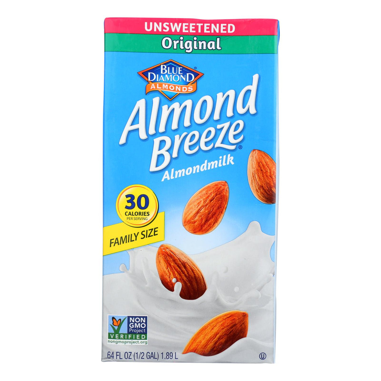 Milk, Almond, Unsweetened Original, Shelf-Stable,8 - 64 FLUID