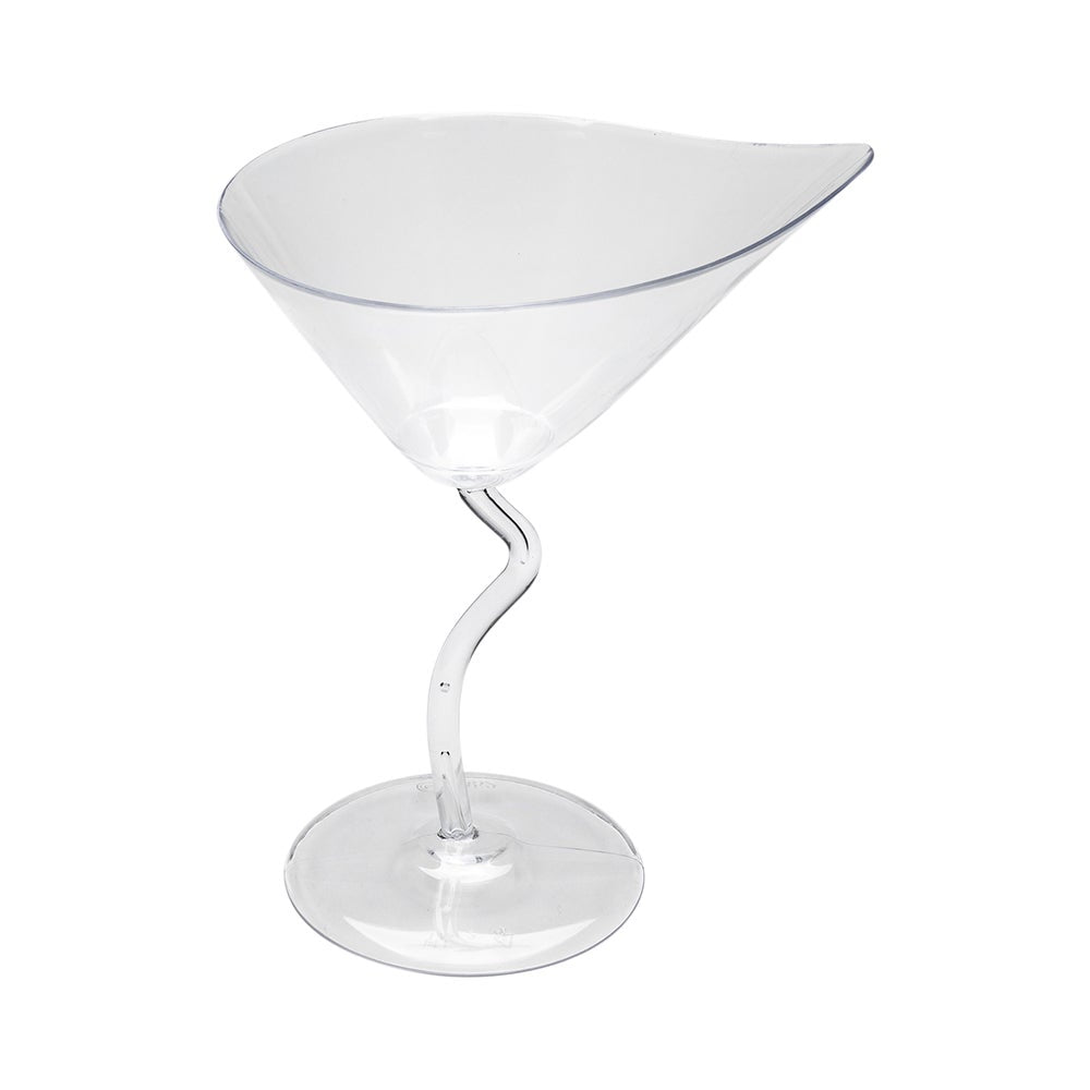 Glasses, Martini, 3 Ounce, Plastic, Clear, 3.75 x 3 x 4.75 Inch,1 - 100 COUNT