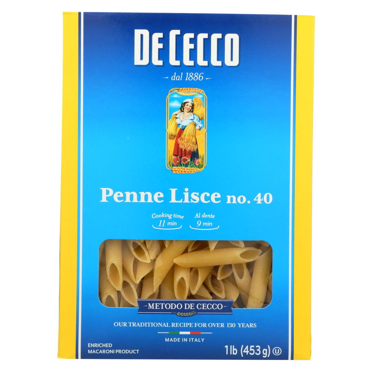 Pasta, Penne Lisce,12 - 16 OUNCE