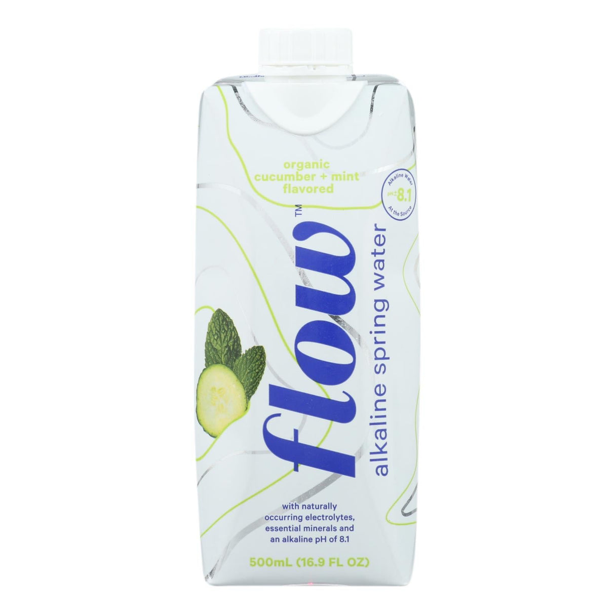 Water, Spring, Alkaline, Cucumber Mint,12 - 16.9 FLUID