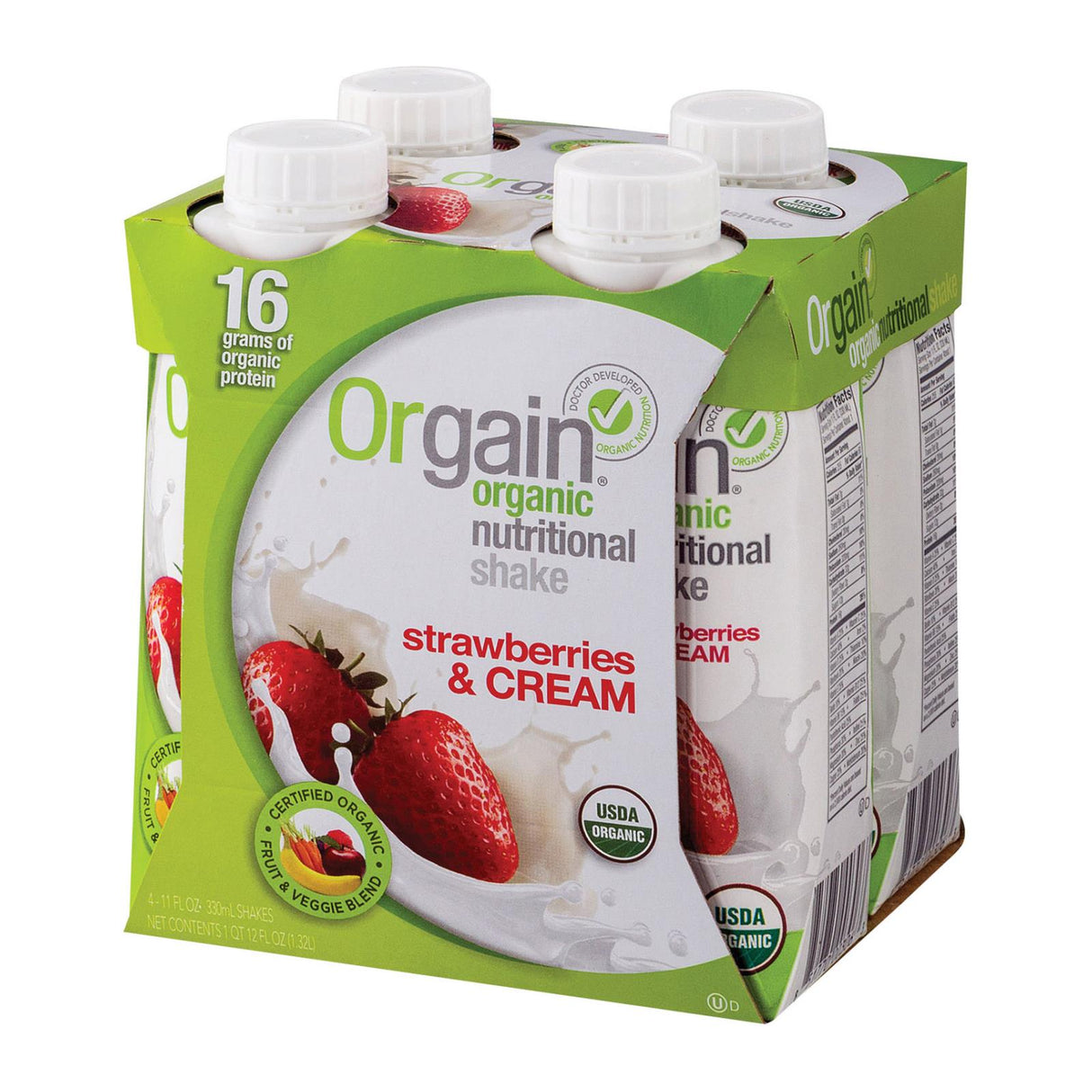 Drinks, Protein, Strawberries & Cream, Single-Serve, Shelf-Stable, 11 Fluid Ounce,3 - 4 COUNT