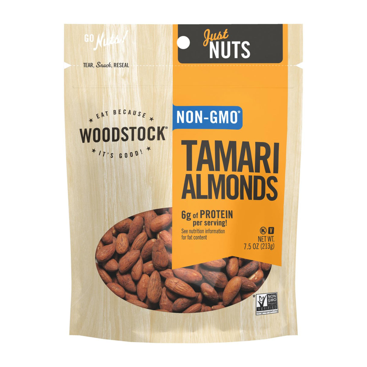 Almonds, Roasted Tamari,8 - 7.5 OUNCE
