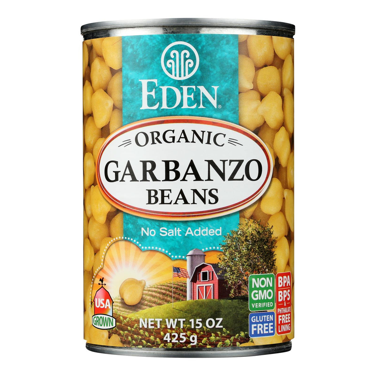 Beans, Garbanzo, No Salt Added,12 - 15 OUNCE