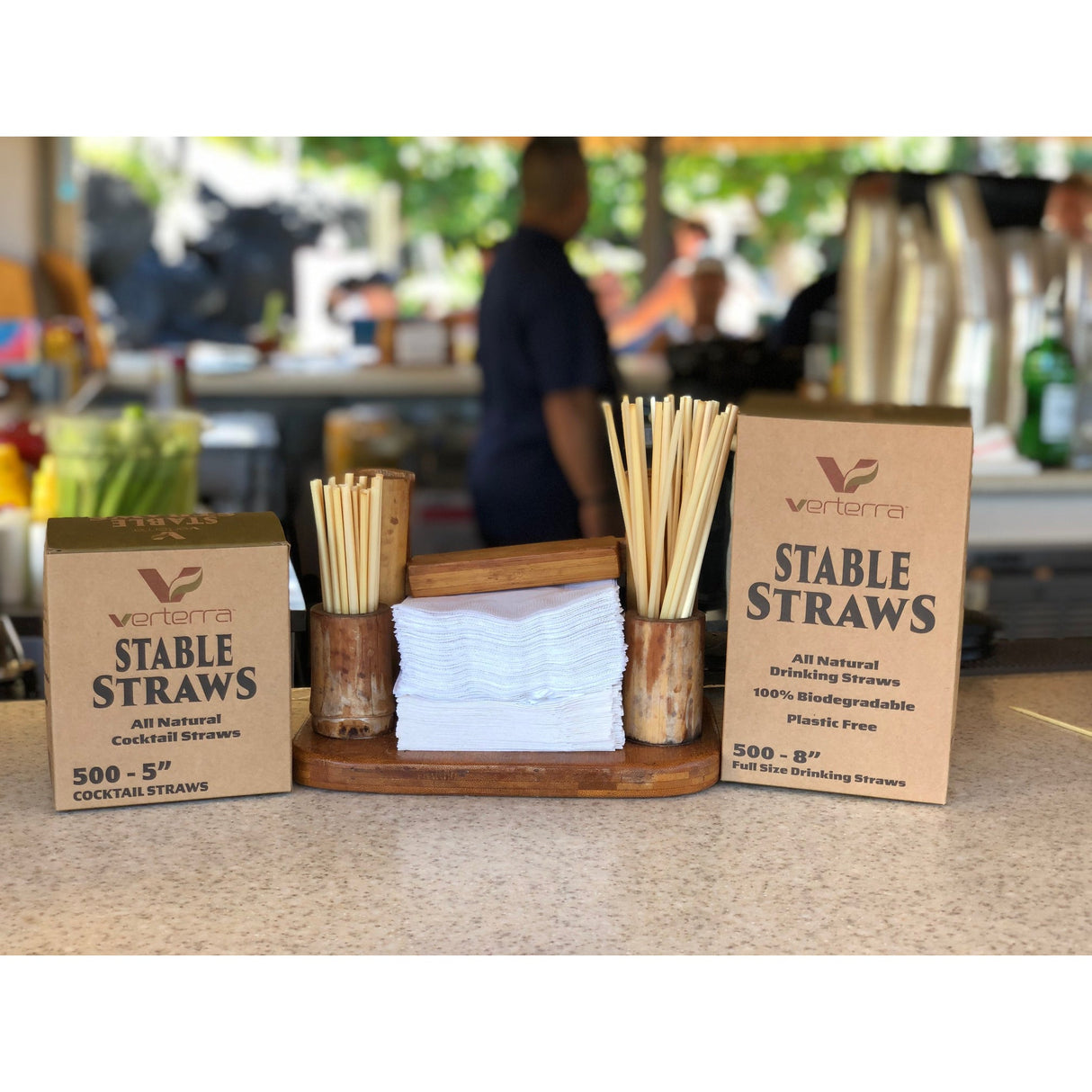 Straws, 8 Inch, Wheat Stem, Natural,4 - 500 COUNT