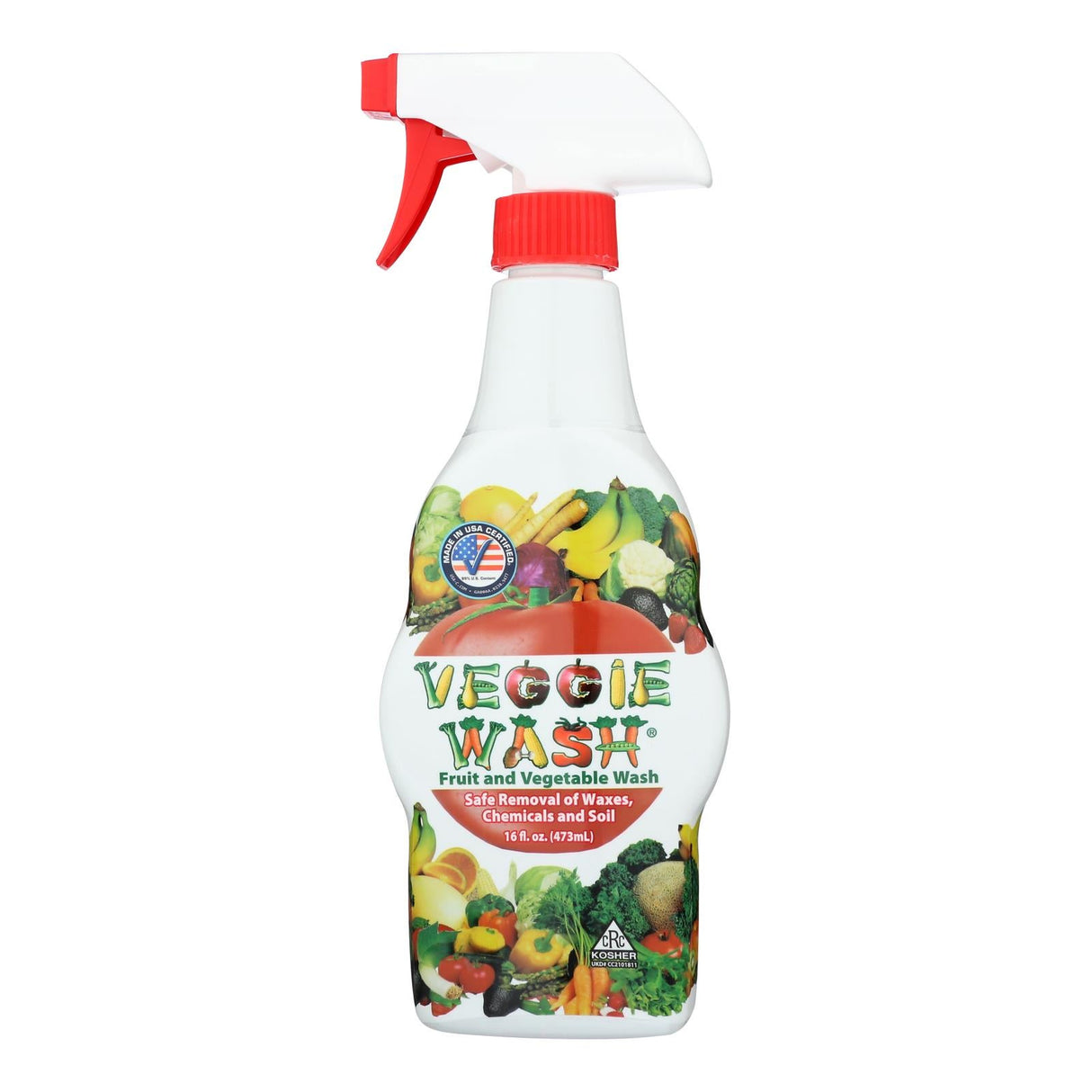 Wash, Fruit & Vegetable, Trigger Spray Bottle,12 - 16 FLUID