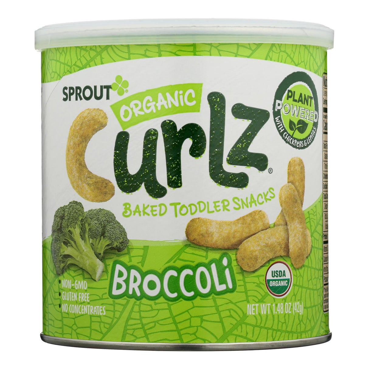 Snacks, Baked, Curlz, Broccoli,6 - 1.48 OUNCE