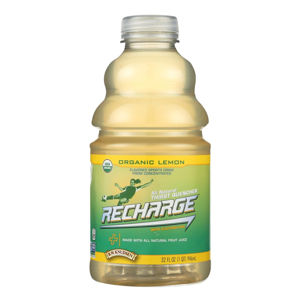 Sports Drink, Lemon-Flavored, Single-Serve,6 - 32 FLUID