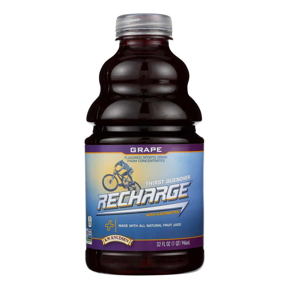Sports Drink, Grape-Flavored, Single-Serve,6 - 32 FLUID