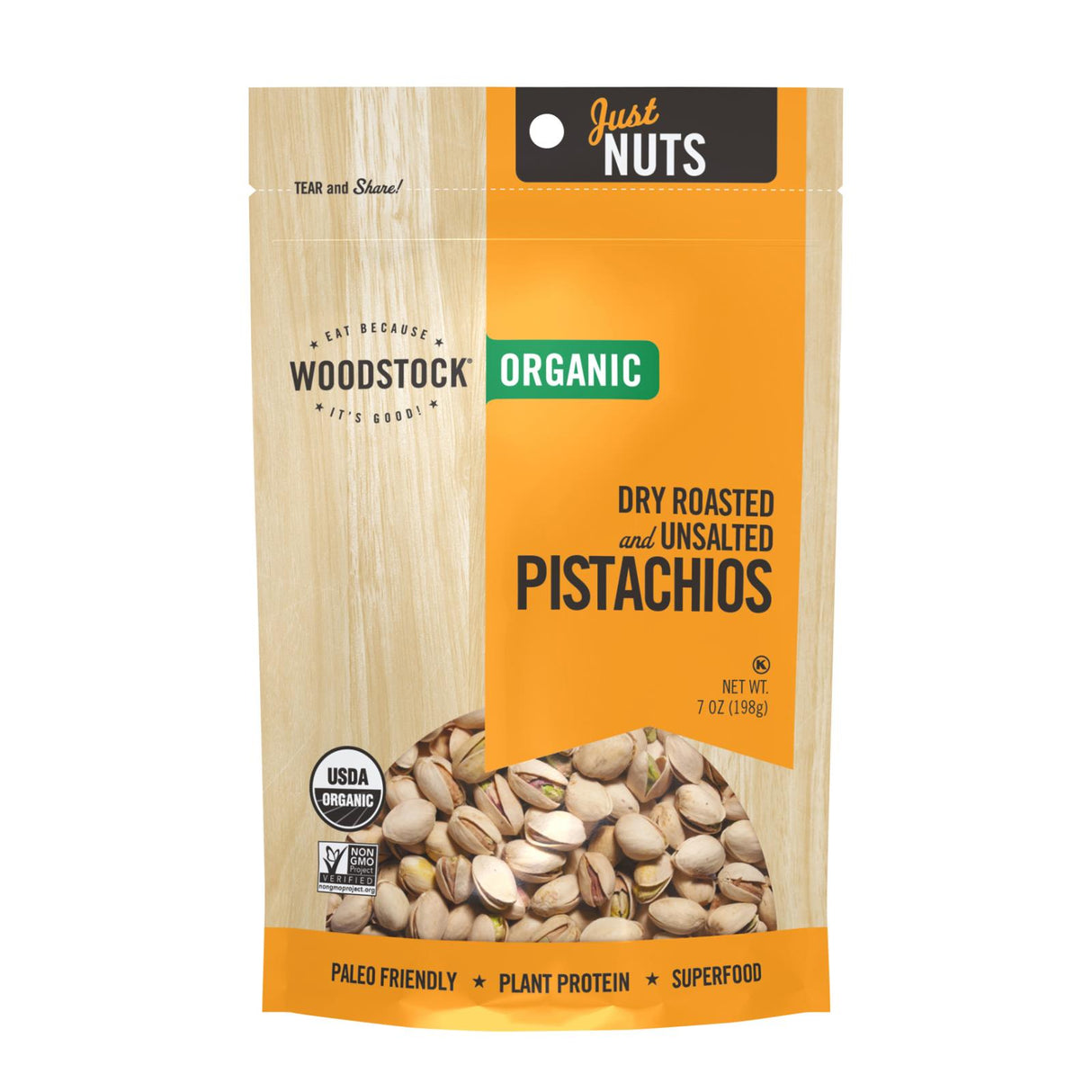 Pistachios, Roasted & Unsalted,8 - 7 OUNCE