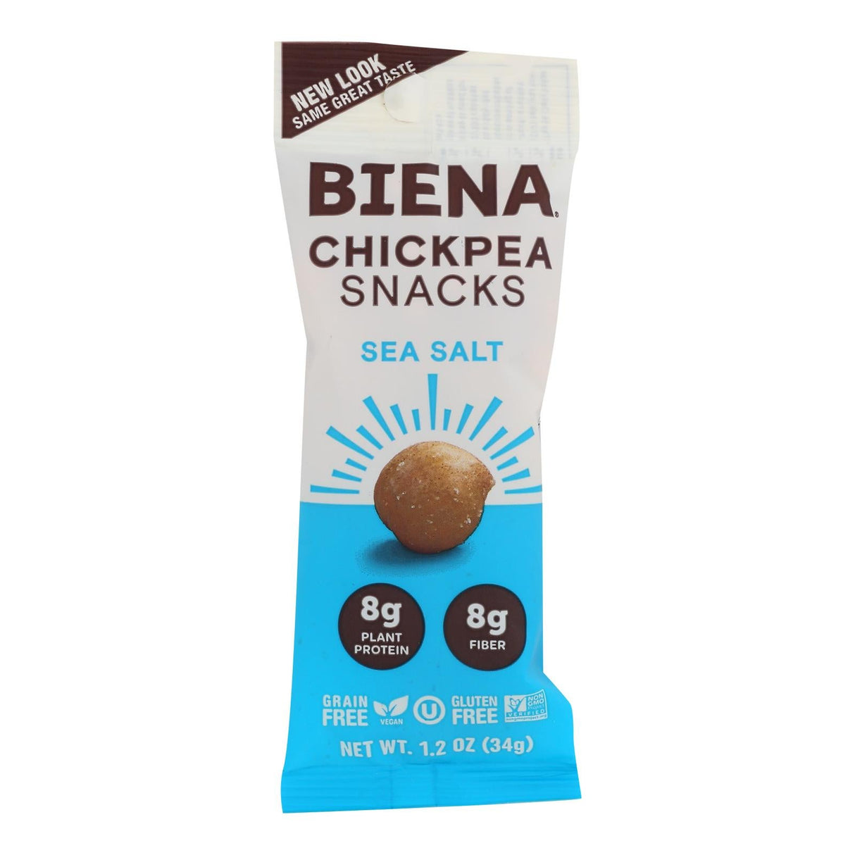 Snacks, Chickpea, Sea Salt, Single-Serve,10 - 1.2 OUNCE