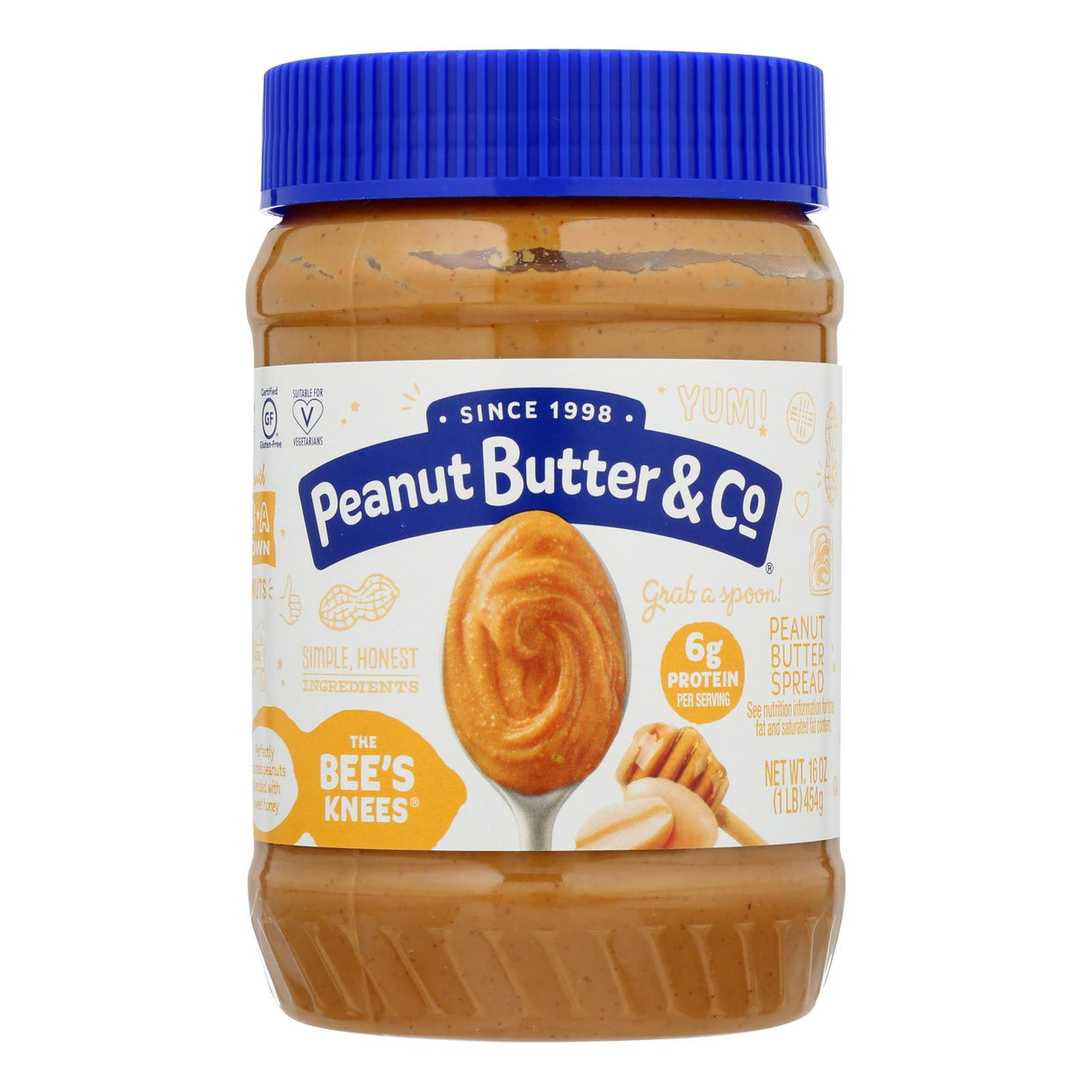 Peanut Butter, Bee's Knees,6 - 16 OUNCE