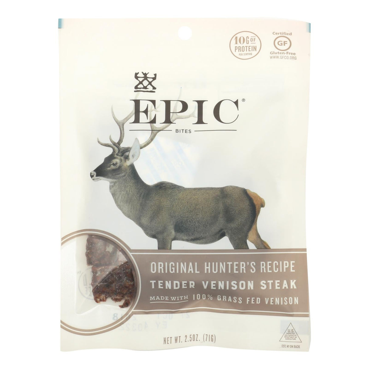 Venison Jerky, Bites,8 - 2.5 OUNCE