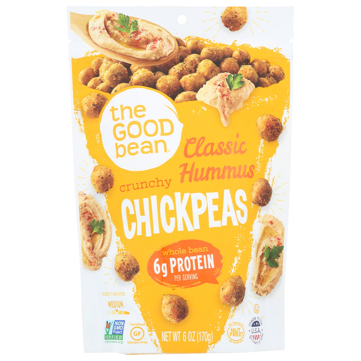 Snacks, Chickpea, Crunchy, Classic Hummus,6 - 6 OUNCE