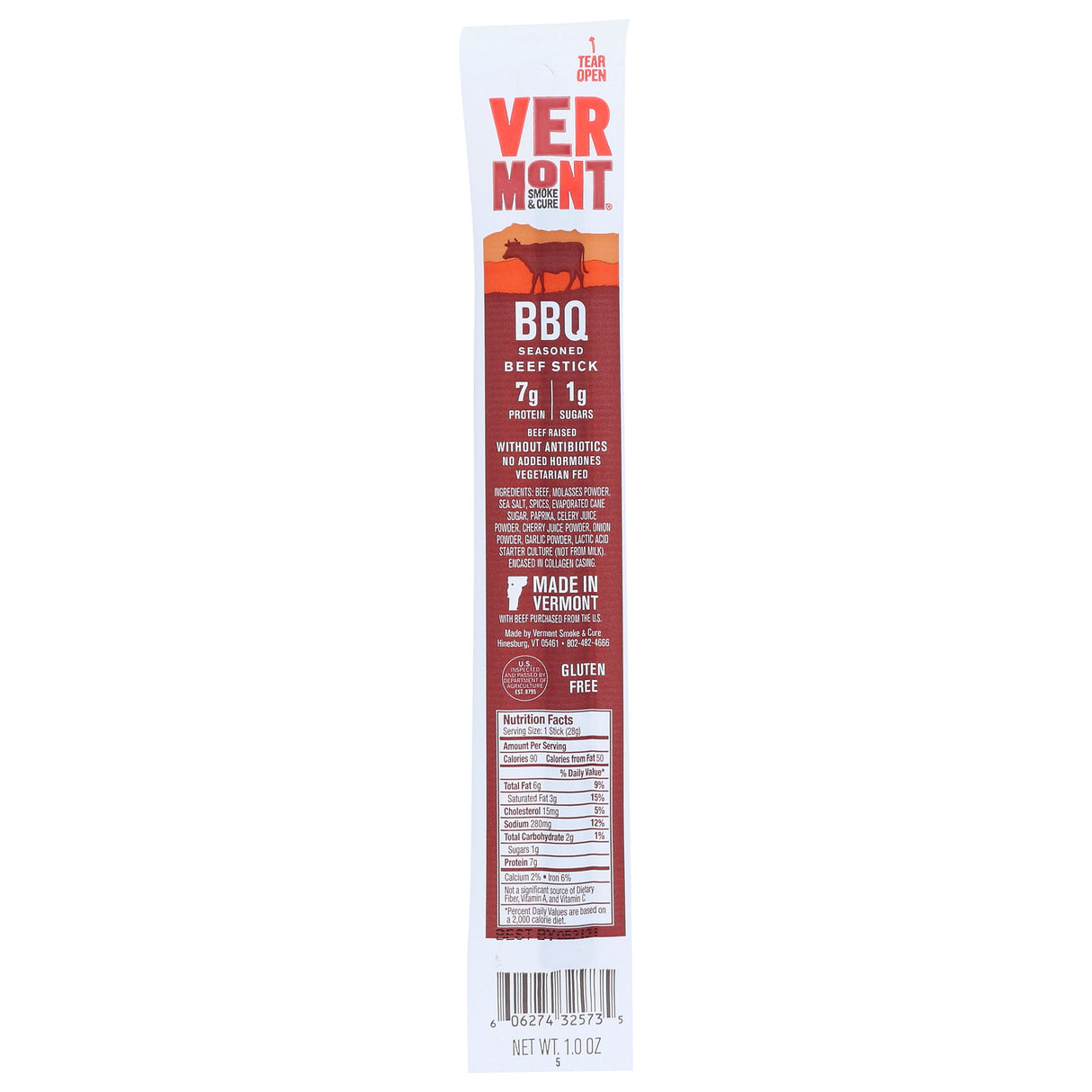 Beef Stick, Barbeque, Individually-Wrapped,24 - 1 OUNCE