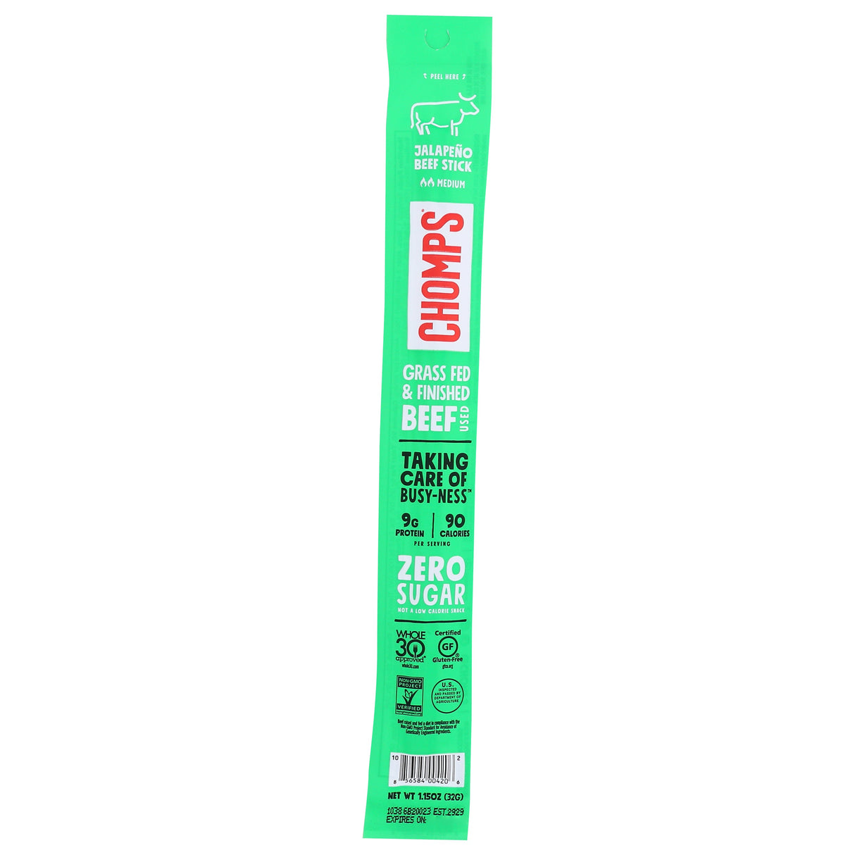 Beef Sticks, Jalapeno, Individually-Wrapped,24 - 1.15 OUNCE