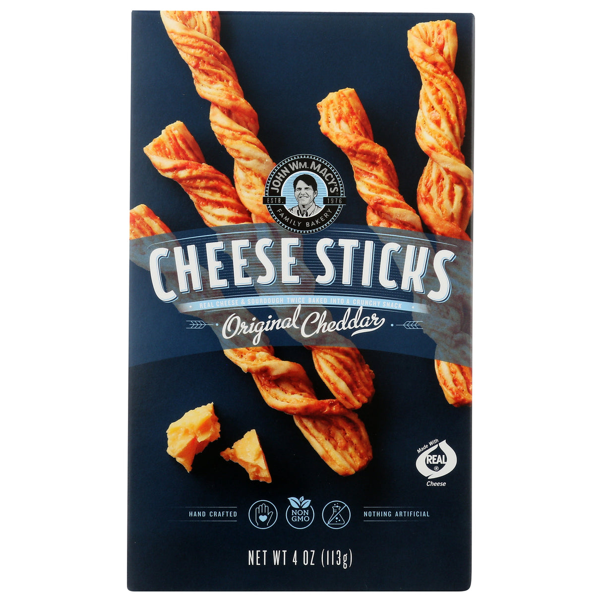 Breadsticks, Twisted, Cheddar Cheese, Shelf-Stable,8 - 4 OUNCE