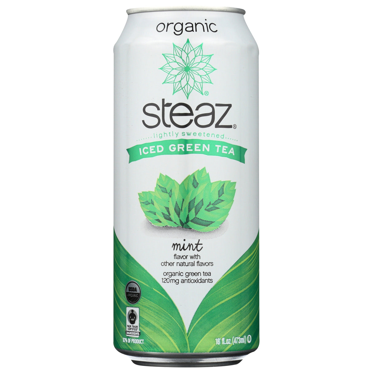 Iced Tea, Green, Mint, Single-Serve,12 - 16 FLUID