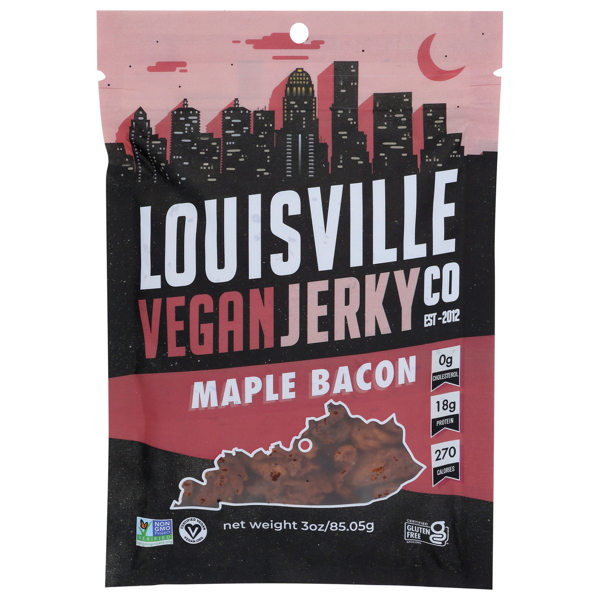 Jerky, Soy Protein, Maple Bacon,10 - 3 OUNCE