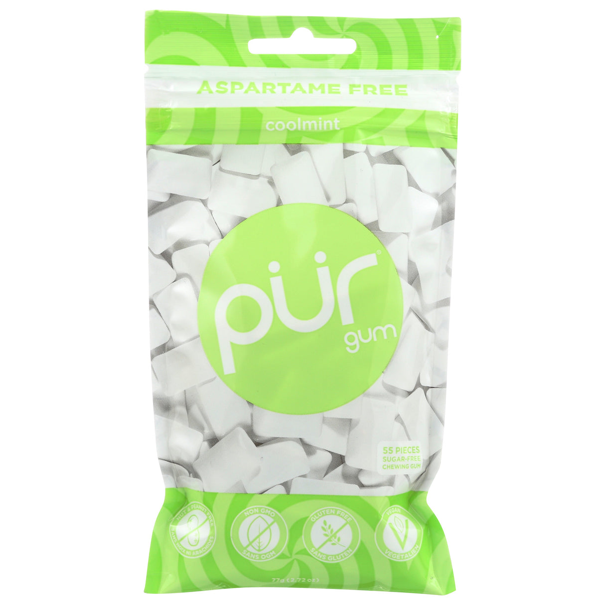 Gum, Coolmint, Sugar-Free,12 - 55 COUNT