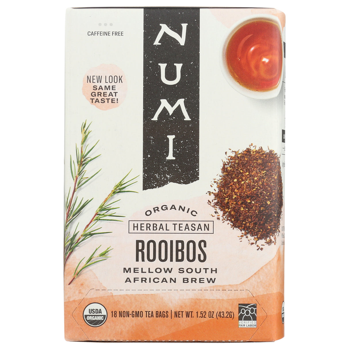 Tea, Herbal, Rooibos, Individually-Wrapped with String,6 - 18 COUNT