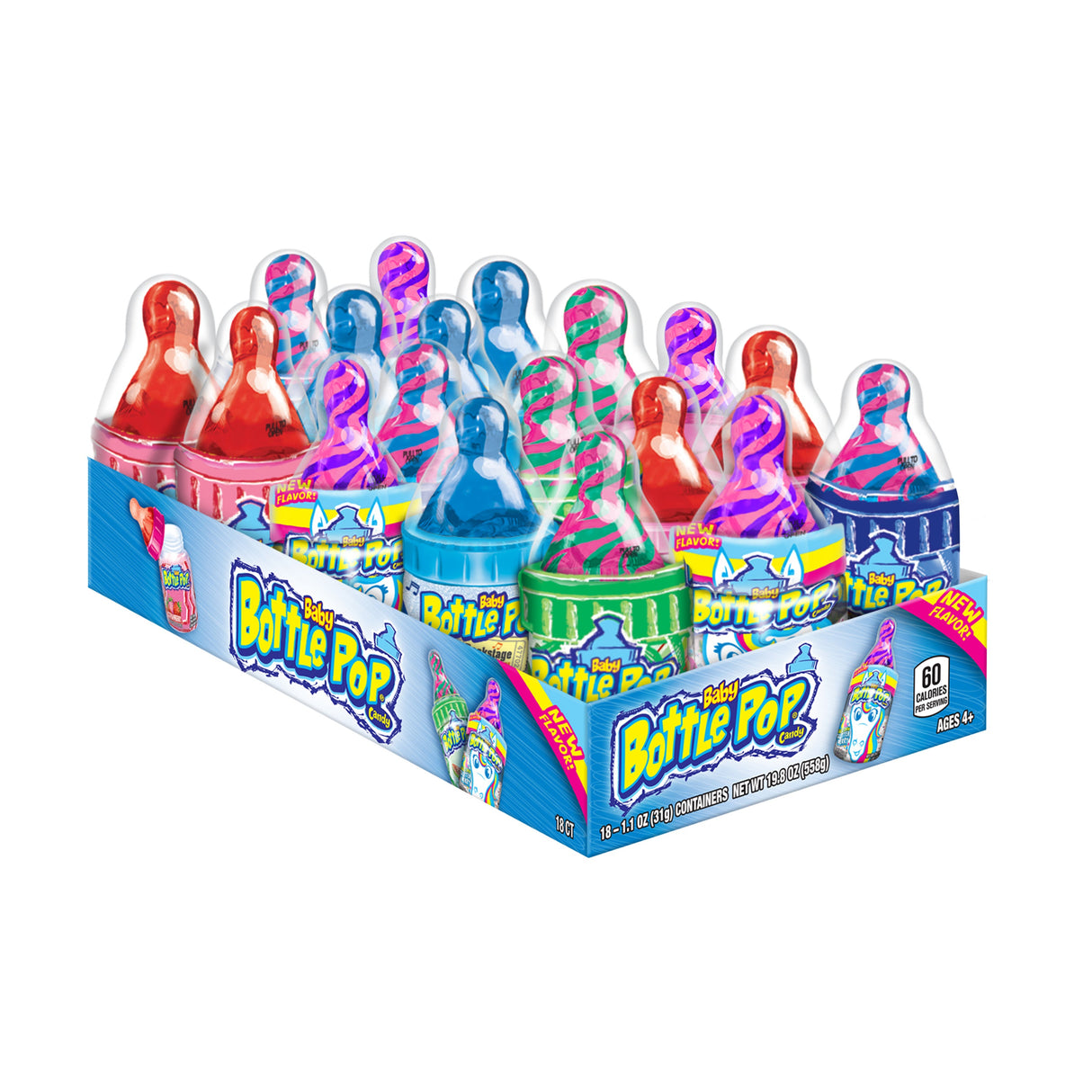 Candy Sucker, Baby Bottle, Assorted, with Dipping Powder,288 - 1.1 OUNCE