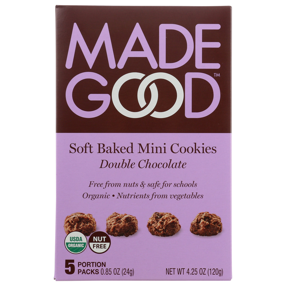 Cookies, Double Chocolate, Mini, Soft,6 - 4.25 OUNCE