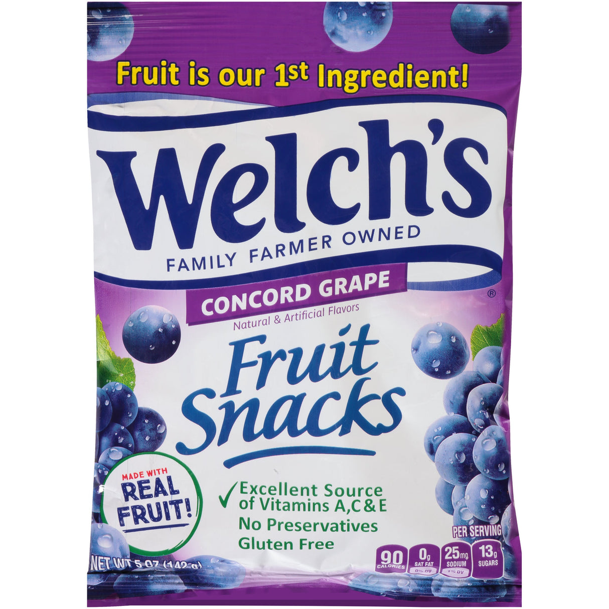 Snacks, Fruit, Concord Grape,12 - 5 OUNCE