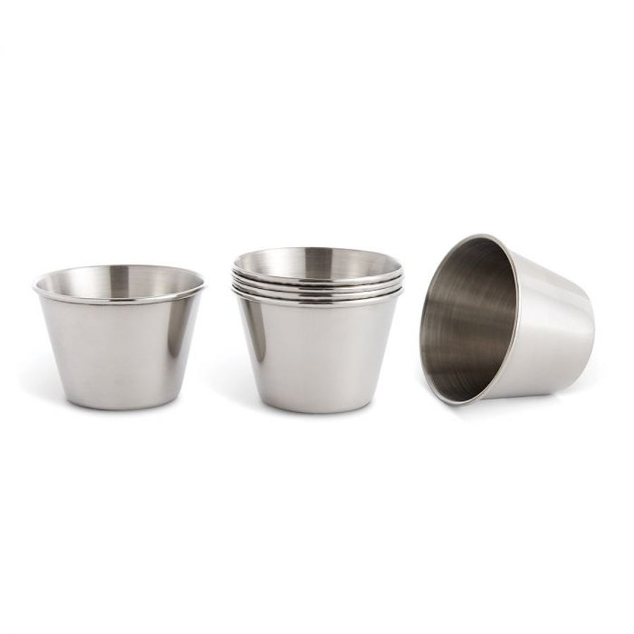 Cups, Sauce, 2 Ounce, Stainless Steel,72 - 6 COUNT