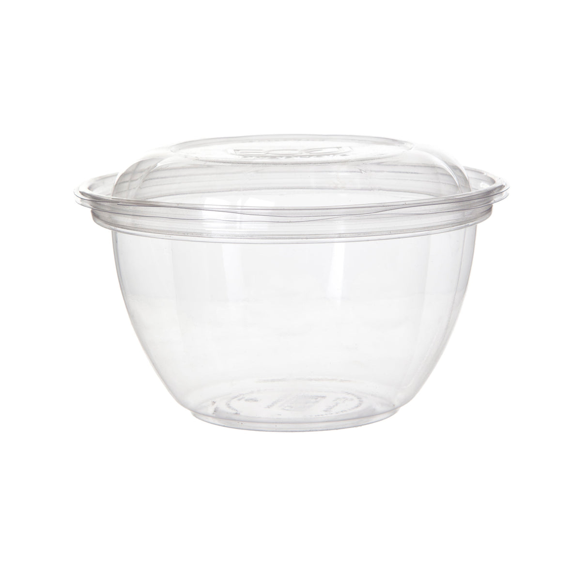 Bowl, Salad, 18 Ounce, Plastic, Clear, Round, with Lid, PLA, Compostable, 18 Ounce,1 - 150 COUNT