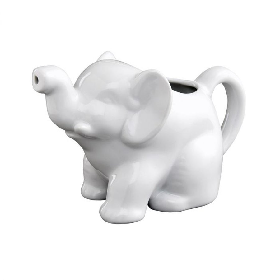 Creamers, 9 Ounce, Elephant-Shaped, White, Porcelain,1 - 48 COUNT