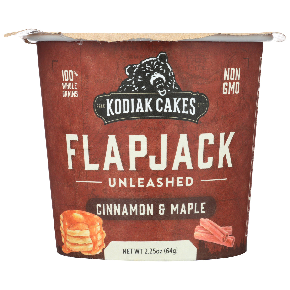 Mix, Flapjack Pancake, Unleashed, Cinnamon Maple, High-Protein, Cup,12 - 2.25 OUNCE