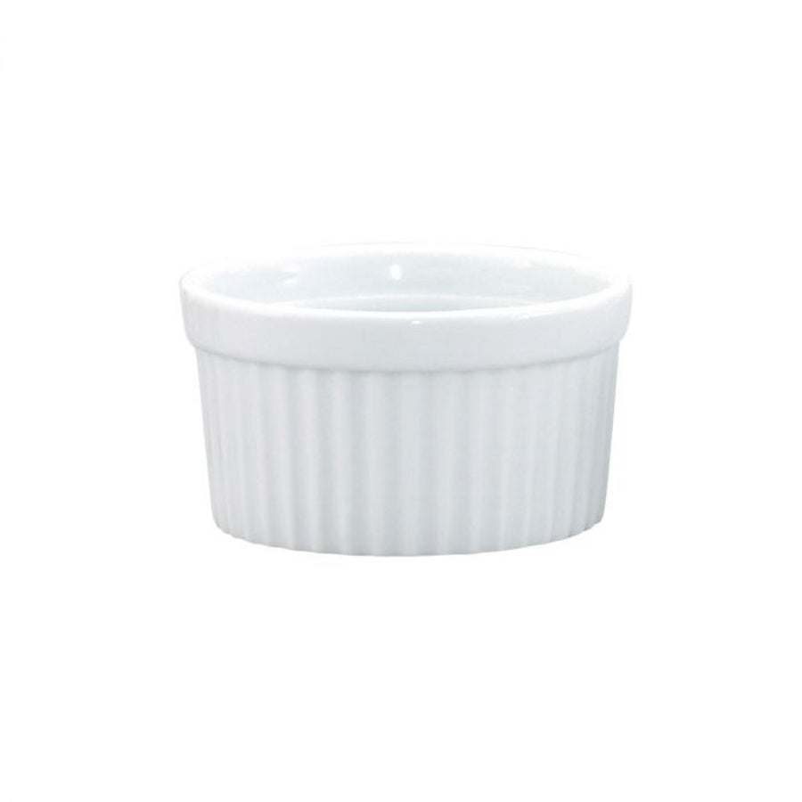 Ramekin, 4 Ounce, White, Round, Porcelain,1 - 4 COUNT