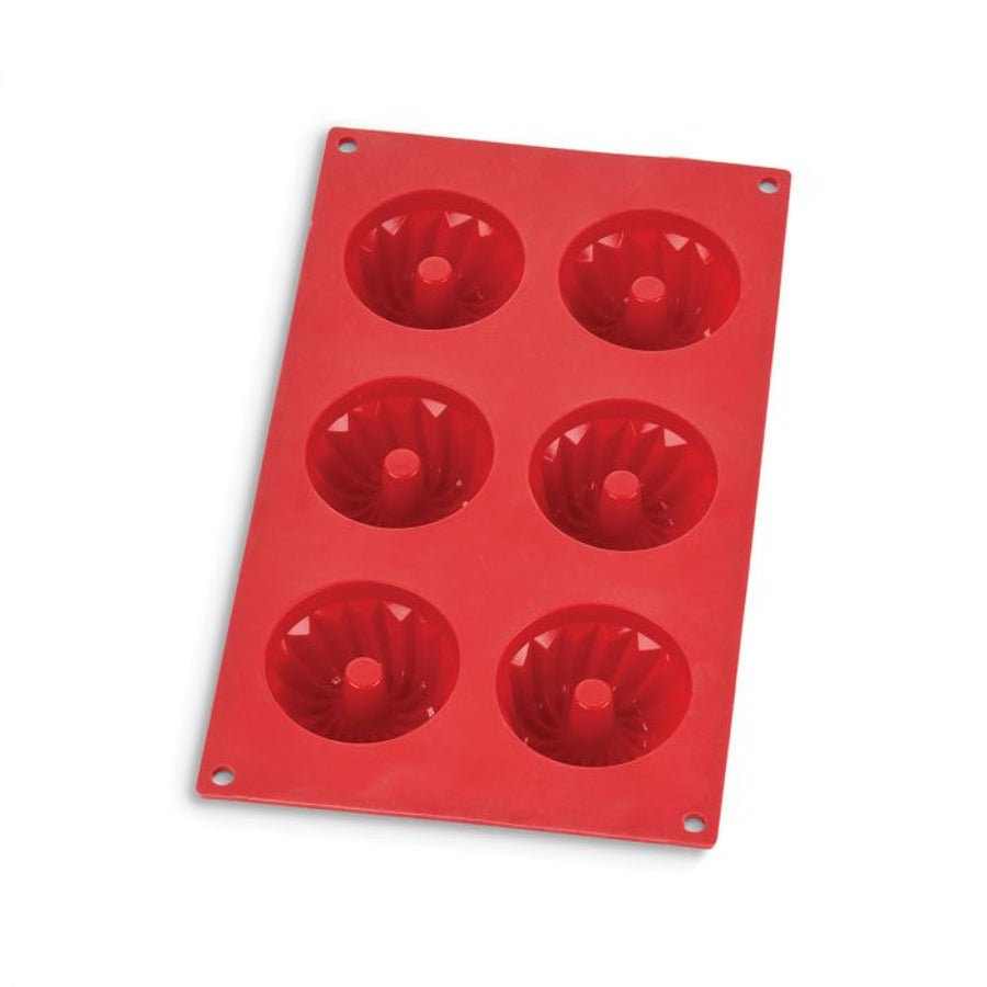 Pans, Fluted, 6-Cup Mini, Silicone,6 - 1 COUNT