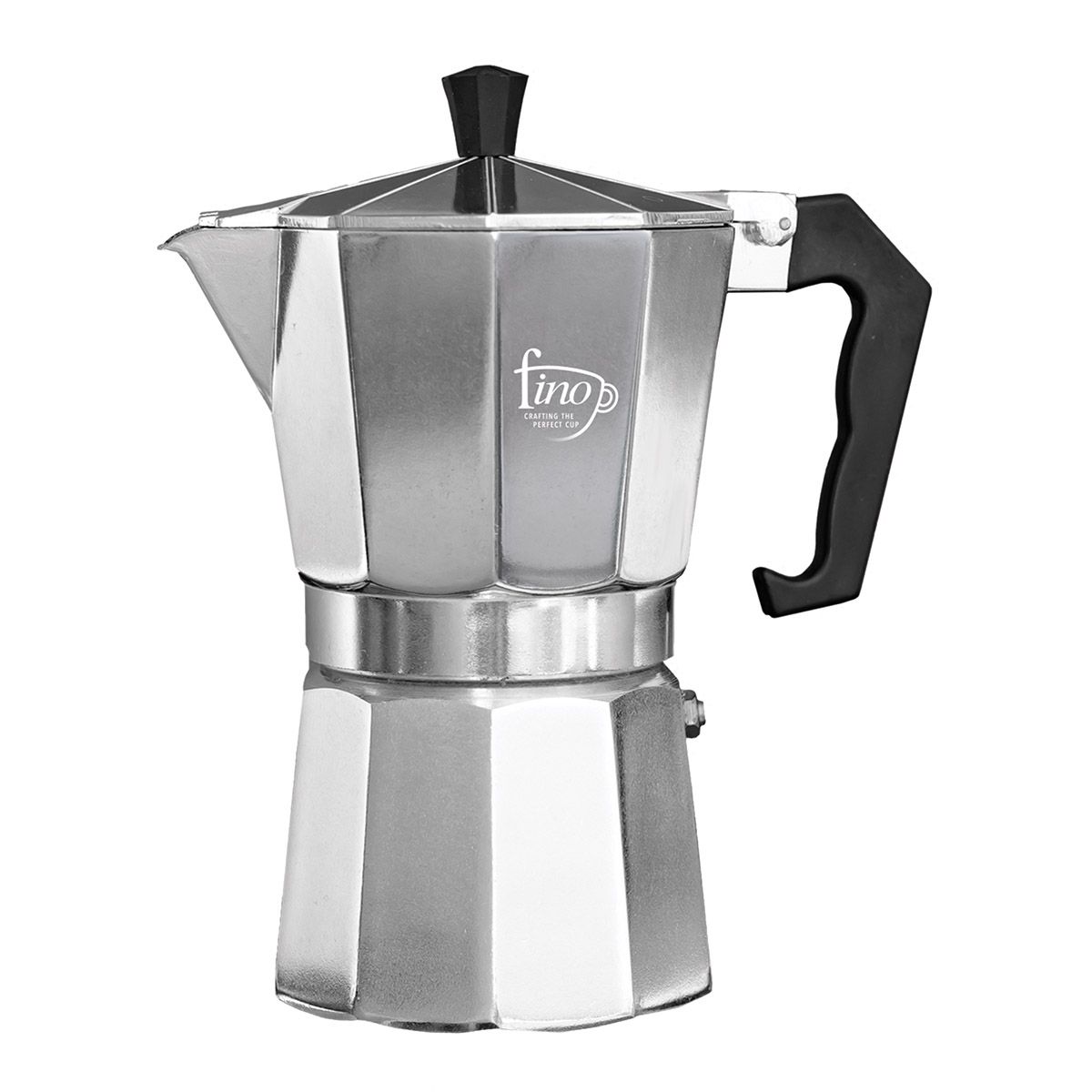 Espresso Maker, Stovetop, 6 Cup, Aluminum with Polypropylene Handle, with Safety Valve,1 - 1 EACH