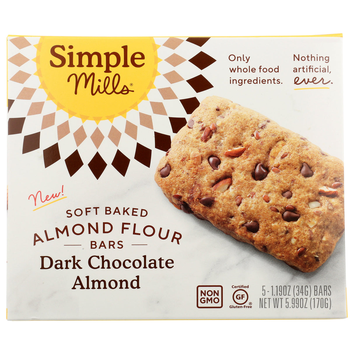 Bars, Almond Flour, Dark Chocolate Almond, Soft Baked,6 - 5.99 OUNCE