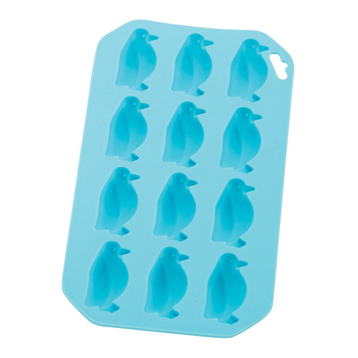 Mold, Ice, 12-Compartment, Penguin-Shape, Silicone, Blue,6 - 1 COUNT