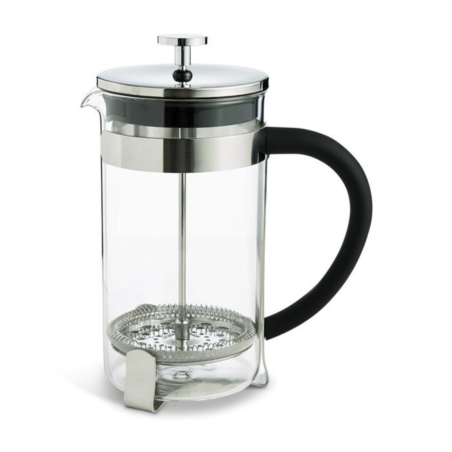 Coffee Maker, French Press, 8 Cup, Glass/Polypropylene/Stainless Steel, with Comfort Grip,1 - 6 COUNT