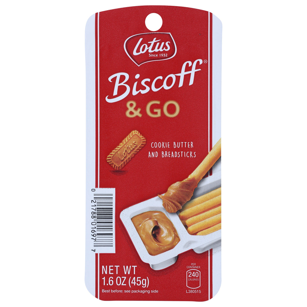 Snacks, Breadsticks, with Cookie Butter,8 - 1.6 OUNCE