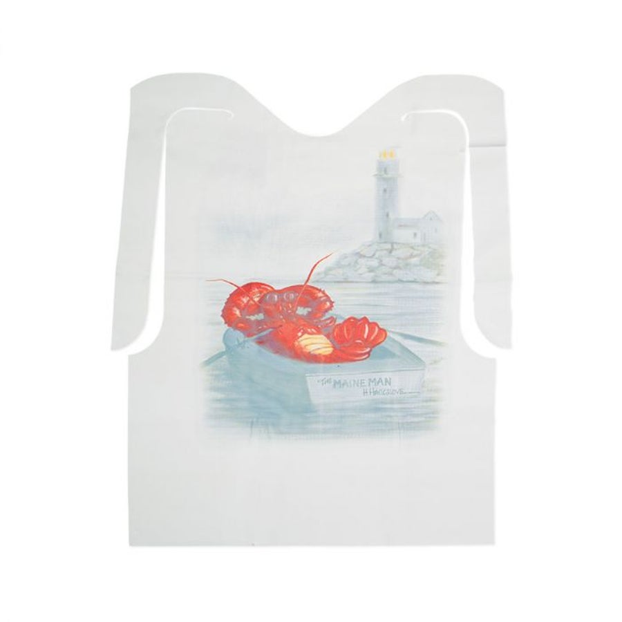 Bibs, Adult, Disposable, Lobster, Plastic,12 - 12 COUNT
