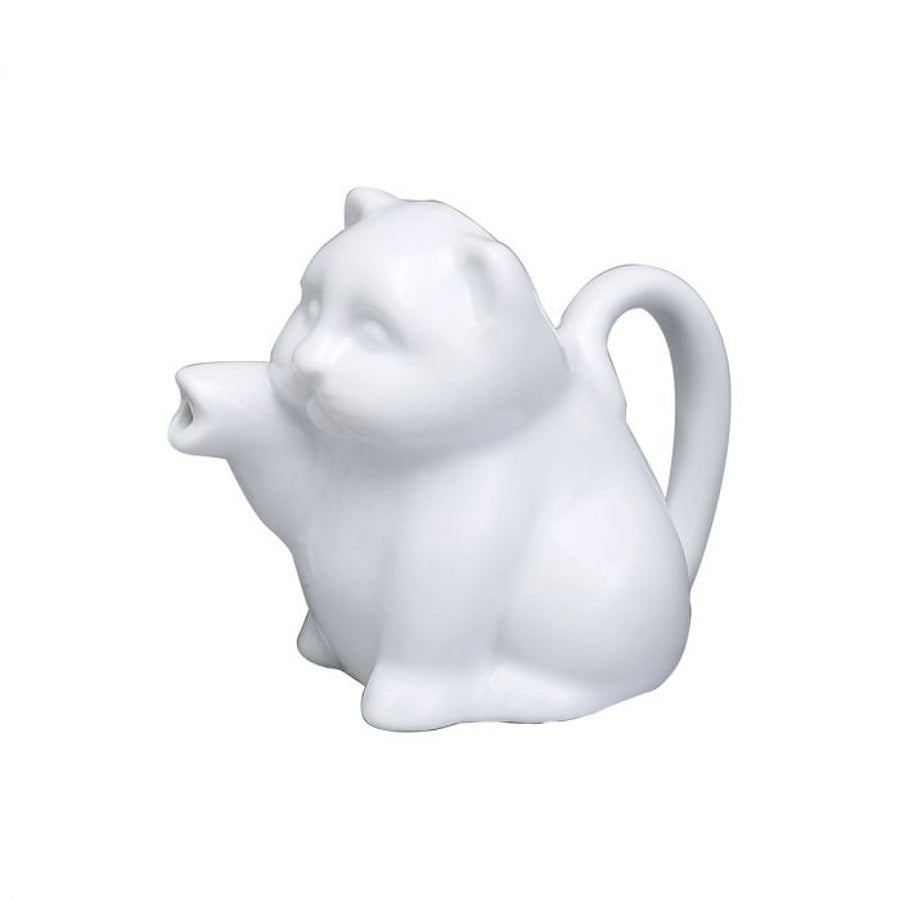 Creamers, 2 Ounce, Cat-Shaped, White, Porcelain,1 - 6 COUNT