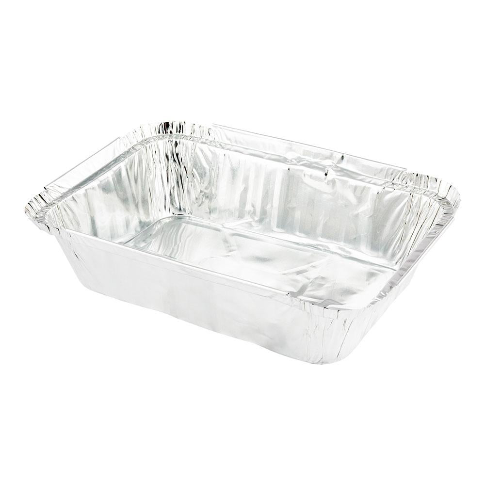 Containers, Take-Out, 16 Ounce, 7.25 x 5.25 x 2 Inch, Silver, with Polka Dot Paper Lid,1 - 50 COUNT