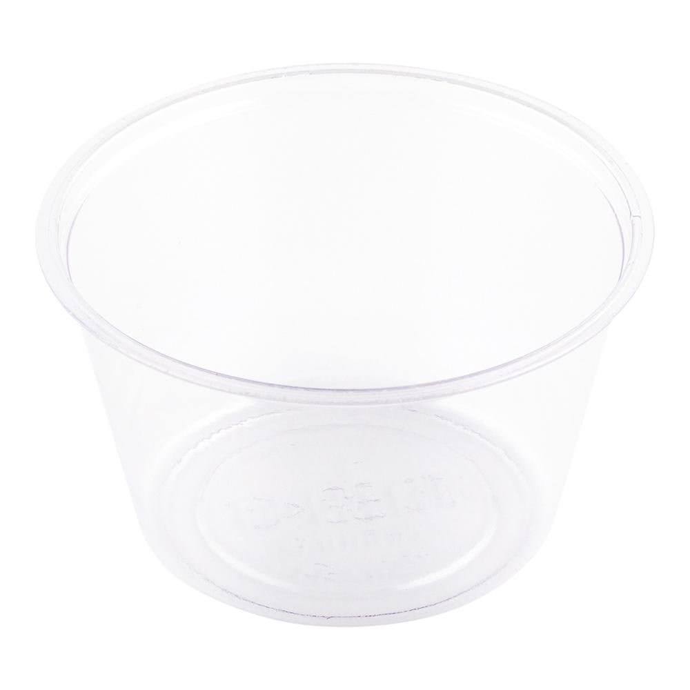 Cups, Portion, 3 Ounce, Plastic, Clear, Compostable,1 - 100 COUNT