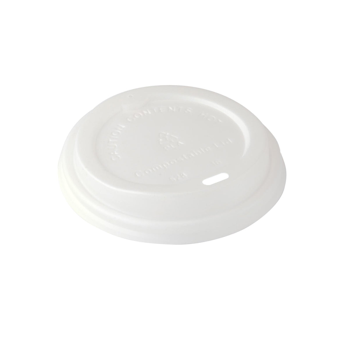 Lids, Dome, Sip-Thru, Plastic, White, Compostable PLA, for 8/12/16/20 Ounce Cups,1 - 10 COUNT