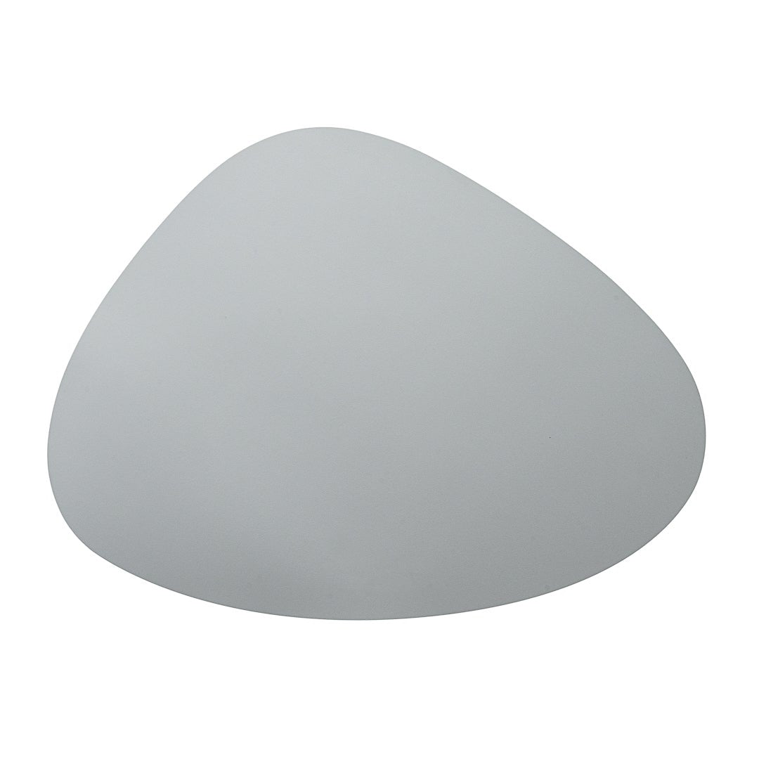 Placemats, 16 x 12 Inch, Vinyl, Gray, Egg-Shaped,1 - 6 COUNT