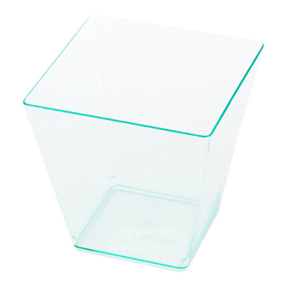 Cups, 8 Ounce, Plastic, Sea Green, Square, Large Kova,1 - 20 COUNT
