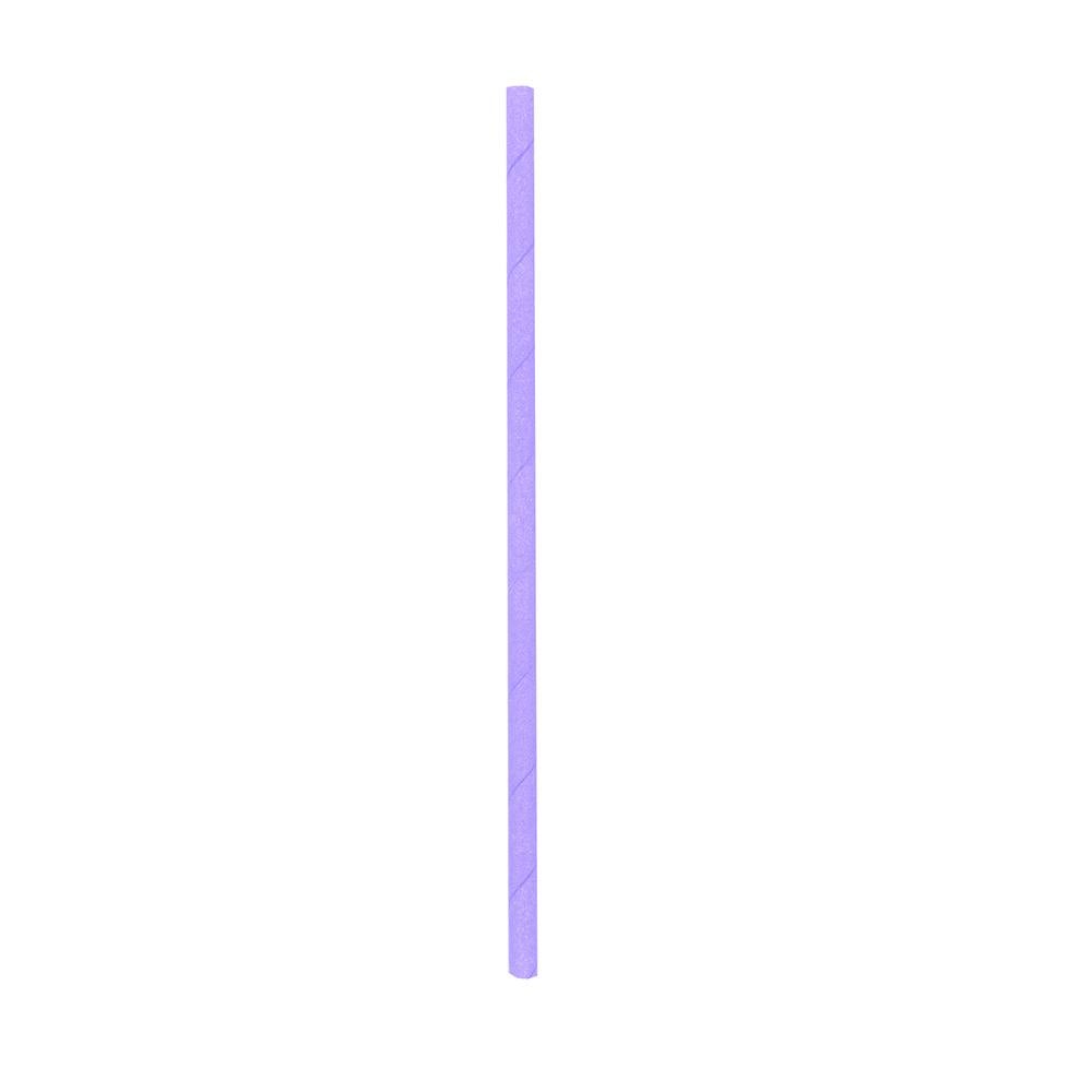 Straws, 7.75 Inch, Paper, Lilac, Biodegradable,1 - 25 COUNT