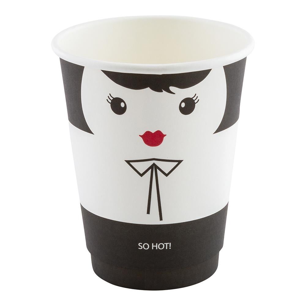 Cups, Hot, 12 Ounce, Paper, Madame, Double Wall,1 - 25 COUNT