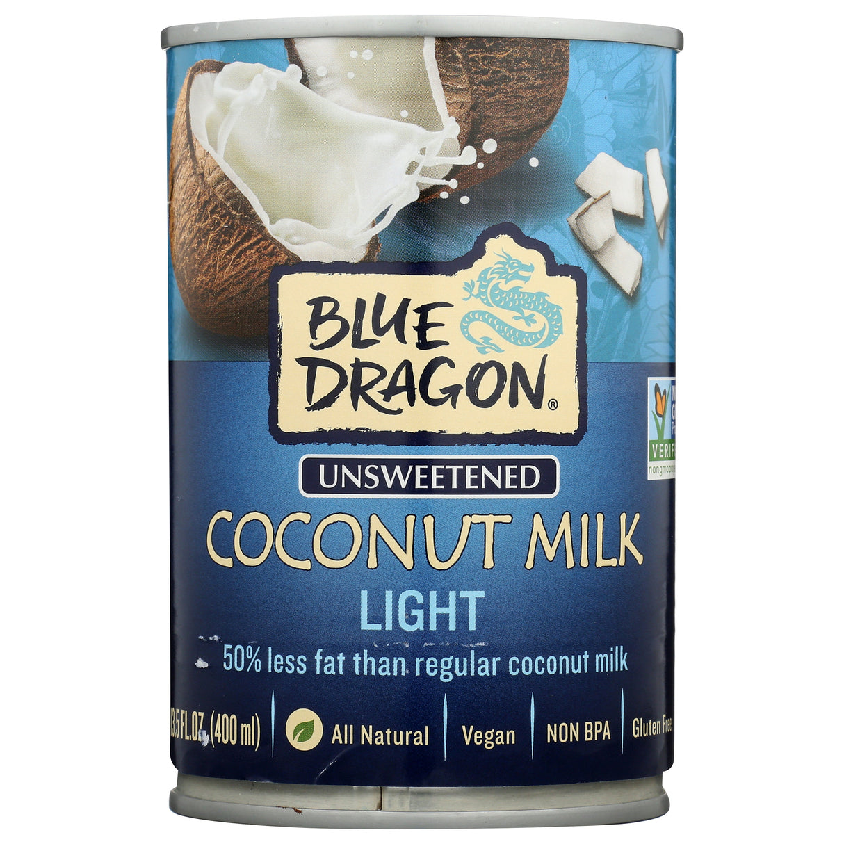 Milk, Coconut, Light, Unsweetened, Shelf-Stable,12 - 13.5 OUNCE